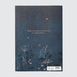 Rear cover showing a night sky and the words “Maybe, just maybe, you will exceed your wildest dreams…”