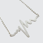 Collier EKG - Argent