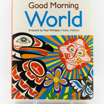 Couverture d’un livre intitulé « Good Morning World »