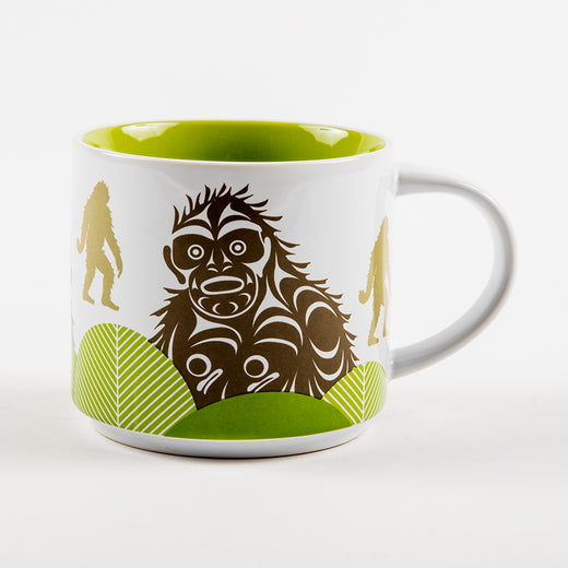 Tasse sur laquelle on voit une image du Sasquatch