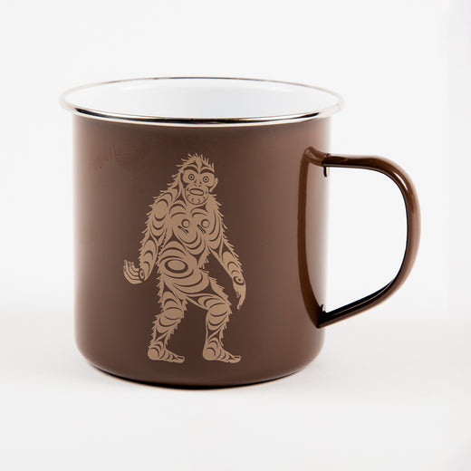 Tasse sur laquelle on voit une image du Sasquatch